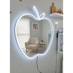 Espejo Manzana Luz Neón...