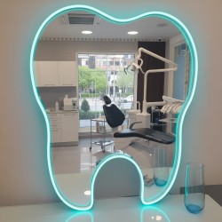 Espejo Muela Led Neón RGB